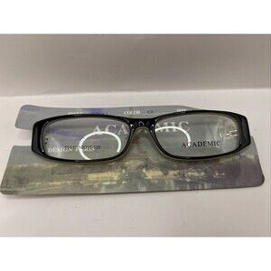 Academic Eyeglasses P2011 C8 Designer Demo Lens Black 50-15-135